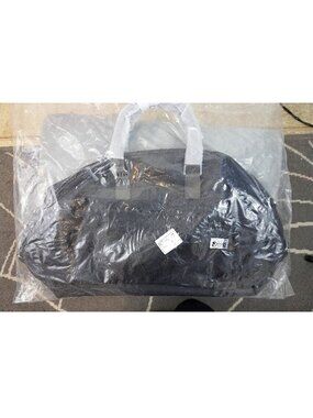 NWT Bugatti Duffle Bag in Black Pebbled Leatherette